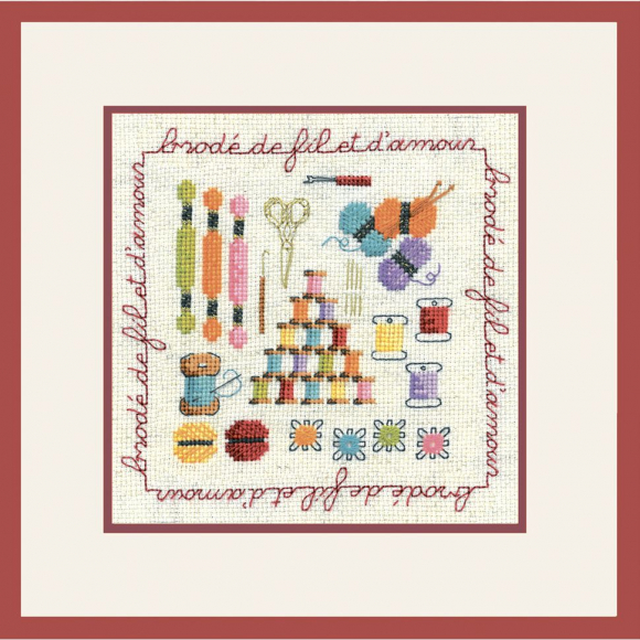Набор для вышивания "BRODE DE FIL" (Сшито нитками с любовью)