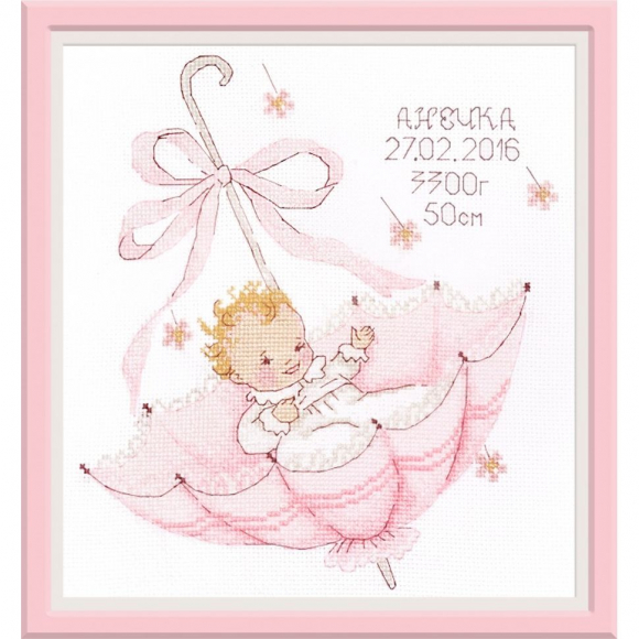 Набор для вышивания ОВЕН арт. 965 Маленький подарок. Анечка 21х33 см Набор для вышивания ОВЕН арт. 965 Маленький подарок. Анечка 21х33 см