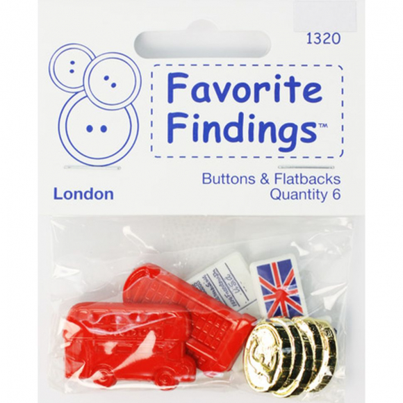 63374_Набор декоративных элементов Favorite Findings "Лондон"