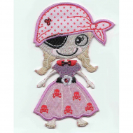 Термоаппликация HKM "Девочка-пират в юбке"