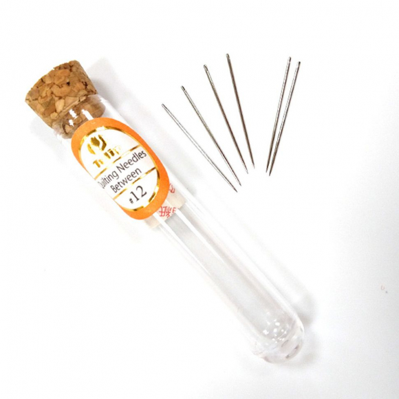 Иглы швейные ручные Tulip для квилтинга арт.THN.006E,  0.53х23мм (№12), сталь, уп.6 шт.