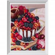 Рисунок на ткани (Бисер) КОНЁК арт. 1427 Фруктовый десерт 1 29х39 см