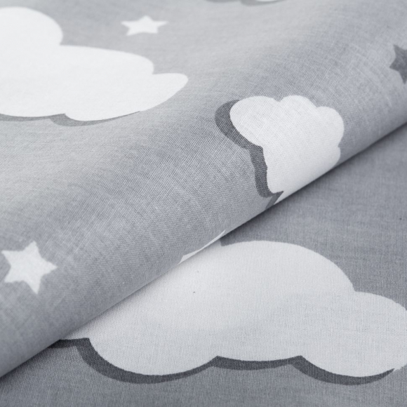 Ткань ранфорс Облака, арт.WH 2813-v03, 130г/м?,100% хлопок, шир.240см, цв.серый, рул.30м Ткань ранфорс Облака, арт.WH 2813-v03, 130г/м?,100% хлопок, шир.240см, цв.серый, рул.30м