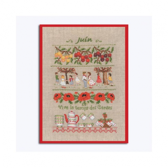 Набор для вышивания Le Bonheur des Dames арт.1143 Juin (Июнь) 18х28 см