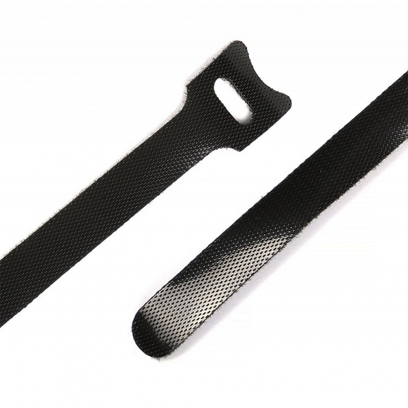 Липучка хомут многоразовая TBY 15 х 1,2 см цв.черный уп.100 шт