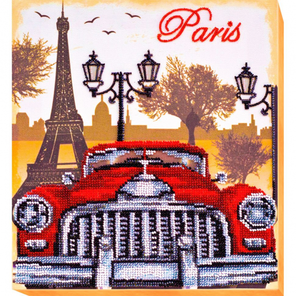 Набор для вышивания бисером АБРИС АРТ арт. AB-511 Красное и черное 23х25 см