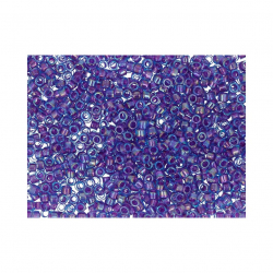 Бисер Япония "TOHO" 11/0  TREASURE №1  1.6 мм 5 х 5 г №0776 фиолетовый/радужный