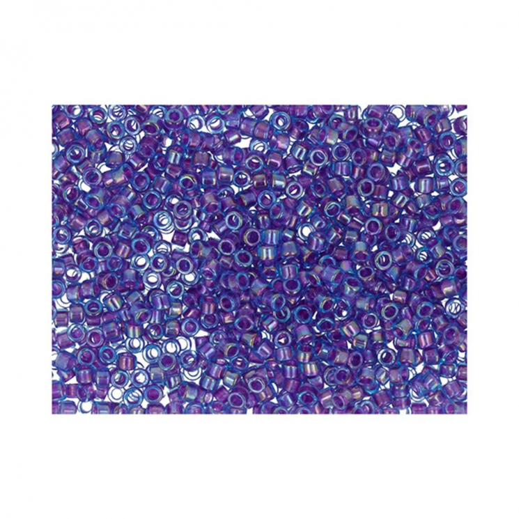 Бисер Япония "TOHO" 11/0  TREASURE №1  1.6 мм 5 х 5 г №0776 фиолетовый/радужный