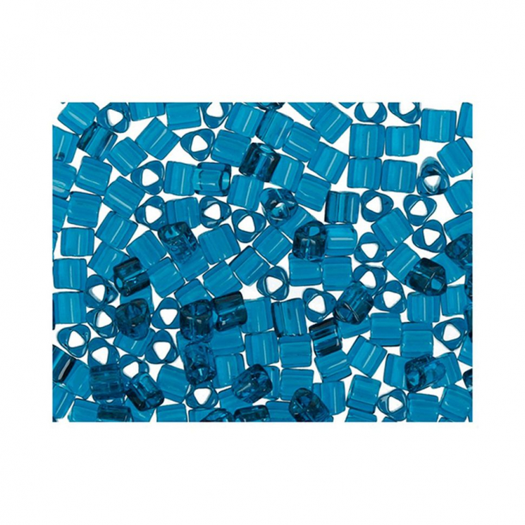 Бисер Япония "TOHO" 11/0  TRIANGLE №1  2.2 мм 5 х 5 г №0007BD морская волна