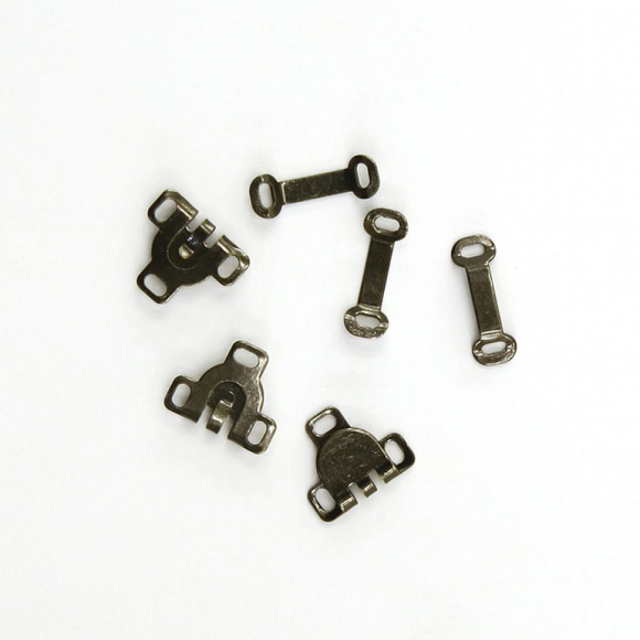 156789_Крючок и плоская петля пришивные, 3 пары 156789_Крючок и плоская петля пришивные, 3 пары