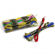 Нитки мулине из метанити арт.К 8м набор 12 мотков А