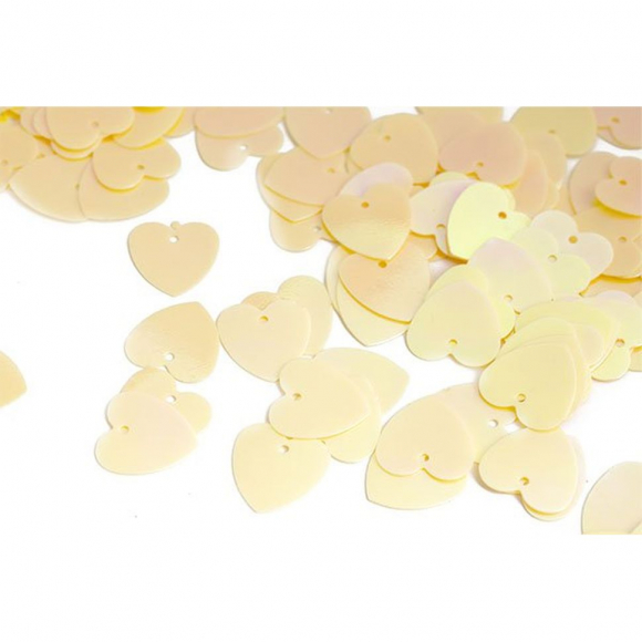 Пайетки россыпью арт.TBY-FLK298 14мм цв.020 св.желтый уп.50г