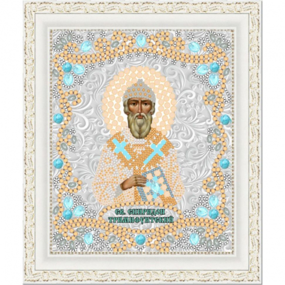 Рисунок на ткани (Бисер) КОНЁК арт. 7126 Спиридон Тримифунтский 15х18 см Рисунок на ткани (Бисер) КОНЁК арт. 7126 Спиридон Тримифунтский 15х18 см