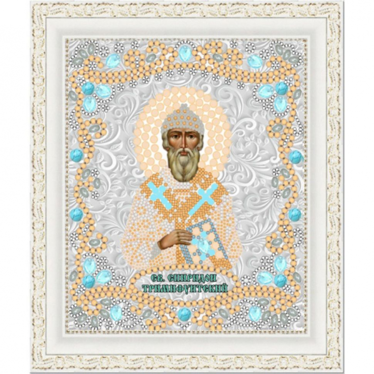 Рисунок на ткани (Бисер) КОНЁК арт. 7126 Спиридон Тримифунтский 15х18 см