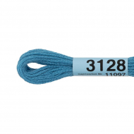 Нитки для вышивания Gamma мулине (3071-3172) 100% хлопок 24 x 8 м цв.3128 св.св.синий