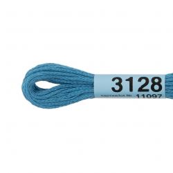 Нитки для вышивания Gamma мулине (3071-3172) 100% хлопок 24 x 8 м цв.3128 св.св.синий