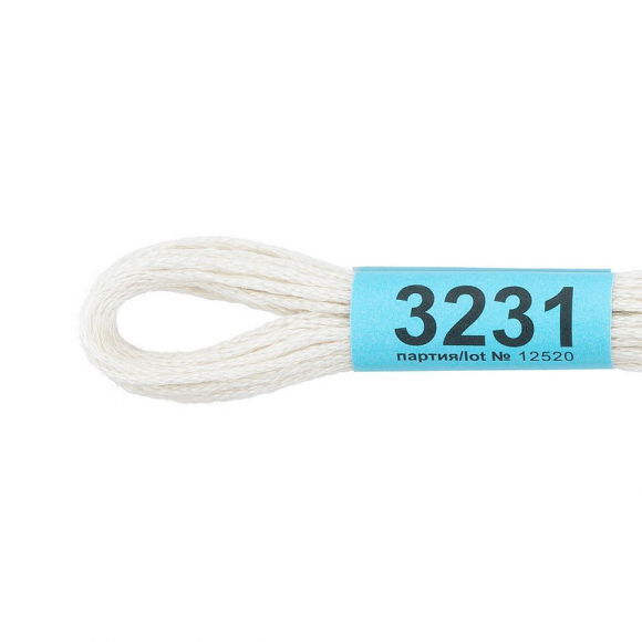 Нитки для вышивания Gamma мулине (3173-6115) 100% хлопок 24 x 8 м цв.3231 бл.серый