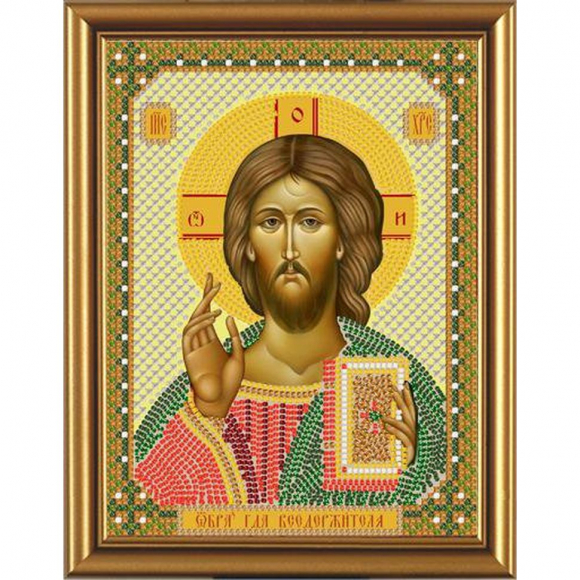 Набор для вышивания бисером НОВА СЛОБОДА арт.С6001 Христос Спаситель 13х17 см