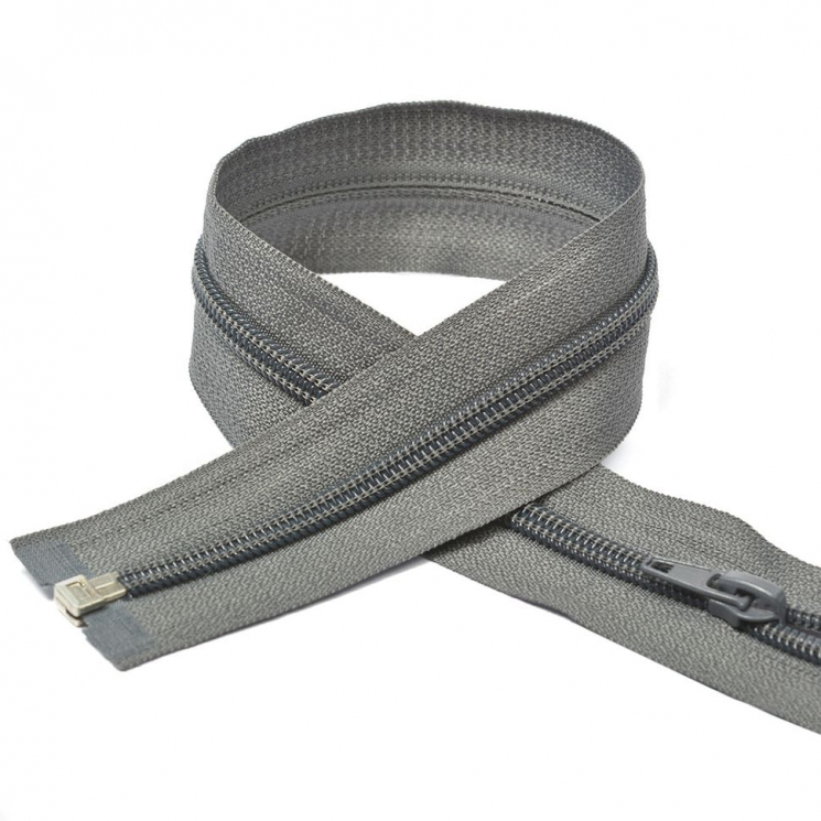 Молния MaxZipper пласт. спираль №5-N 65см цв.F312 т.серый уп.50шт