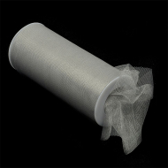 Фатин средней жесткости в шпульках блестящий,100% нейлон, арт.TBY.C шир.150мм цв.18 серый уп.22.86м