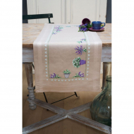 Набор для вышивания VERVACO арт.PN-0165726 Дорожка Лаванда 28х23 см