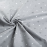 Ткань ранфорс с глитером Звездочки, арт.WH 21103-v04, 130г/м?,100% хлопок, шир.240см, цв.серый/серебро, уп.10м