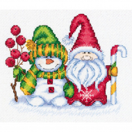 Набор для вышивания KLART арт. 8-415 Зимний приветик 16,5х13,5 см