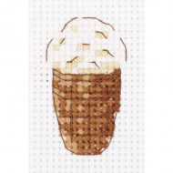 Набор для вышивания KLART арт. 12-024 Мороженое в стаканчике 6х8 см