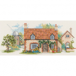 Набор для вышивания DERWENTWATER DESIGNS арт.LAN06 Old Mill Lane 31,5х14,5 см