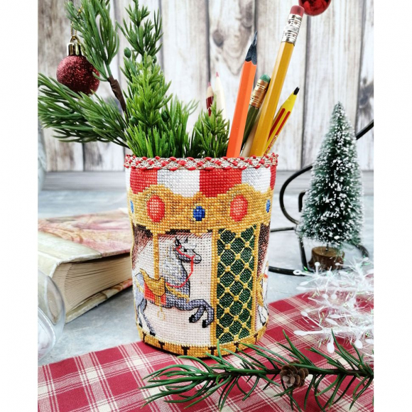 185935_Набор для создания карандашницы "Карусель" 185935_Набор для создания карандашницы "Карусель"