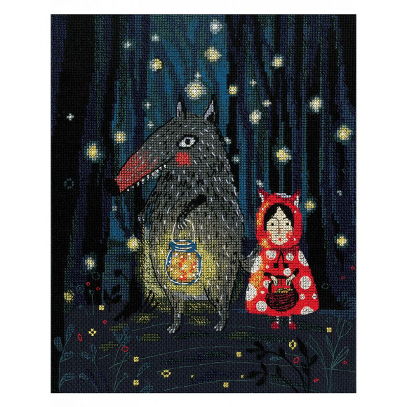 Набор для вышивания РТО арт.M830 Это история про маленькую Красную Шапочку 22х27 см Набор для вышивания РТО арт.M830 Это история про маленькую Красную Шапочку 22х27 см