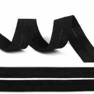 Резинка бельевая окантовочная вязаная арт.TBY.6116322 шир.016мм цв.F322 черный уп.100м