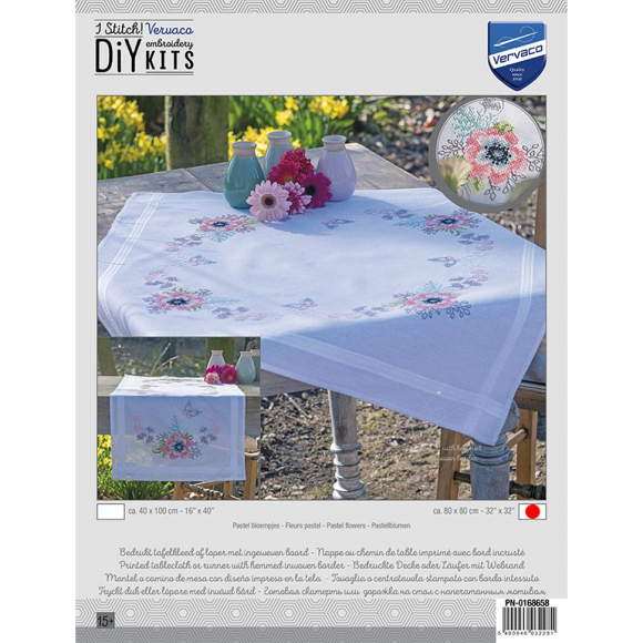 182125_Набор для вышивания скатерти "Летние цветы"