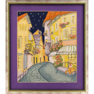 22386_Вышитая картина "Цветочная улочка"
