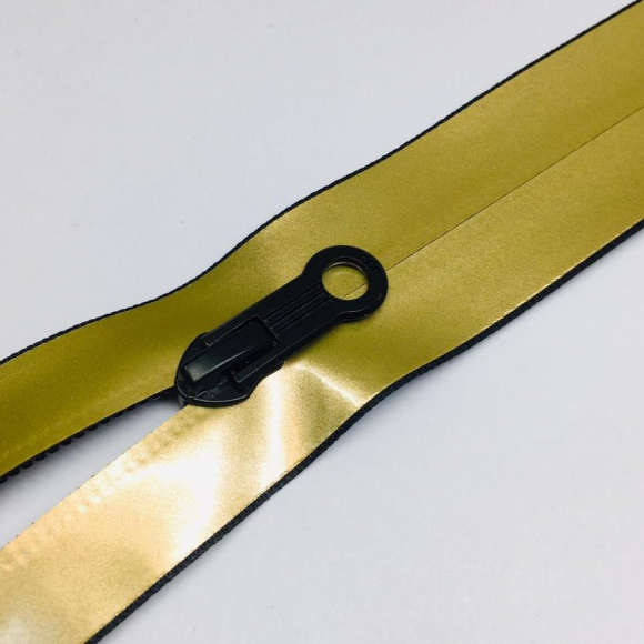 Молния спираль №7 разъем 75см водостойкая золото