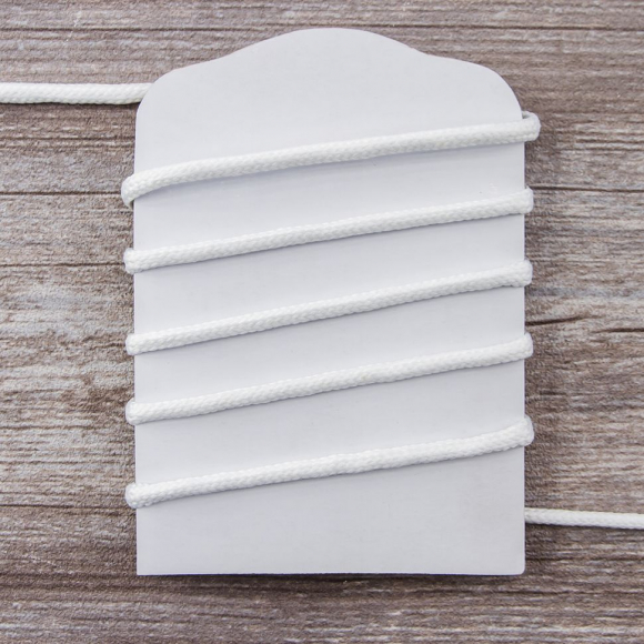 Шнур плетеный SPIRAL ( SAFISA), 4 мм, 25 м, цвет белый