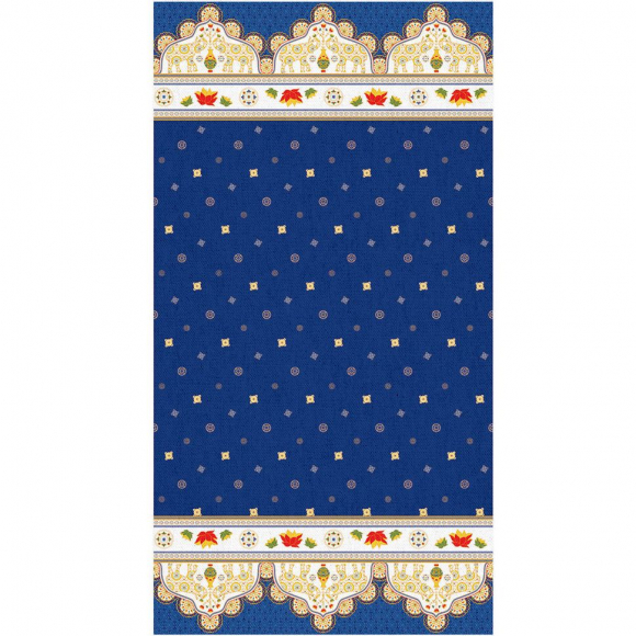 Ткань для пэчворка PEPPY Индийское Сари 146 г/м? 100% хлопок цв.ИС-02 панель синий уп.60х110 см