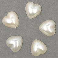 Полужемчужины MAGIC 4 HOBBY перламутр в форме Сердца 12х12 мм цв.43 молочный уп.20г