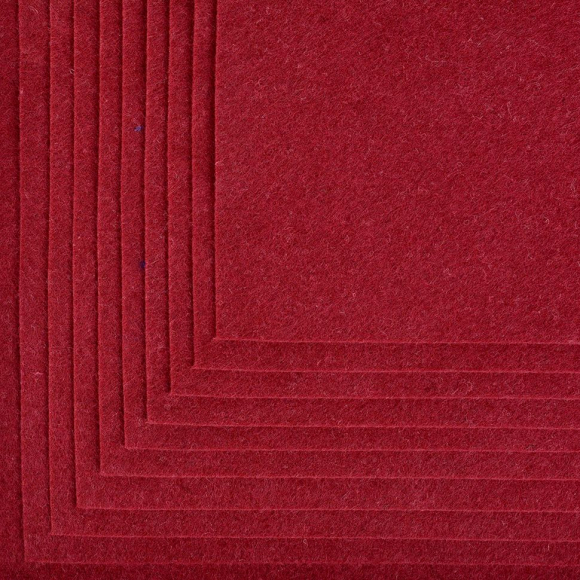 Фетр листовой мягкий Magic 4 Hobby 1мм 20х30см арт.FLT-S1 уп.10 листов цв.617 бордовый