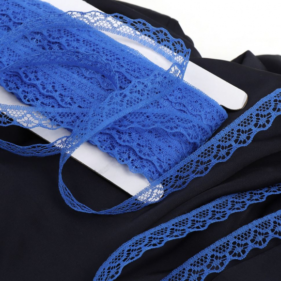 Кружево-трикотаж KRUZHEVO арт.TBY 150-2 шир.12мм цв.13 синий уп.27,4м Кружево-трикотаж KRUZHEVO арт.TBY 150-2 шир.12мм цв.13 синий уп.27,4м