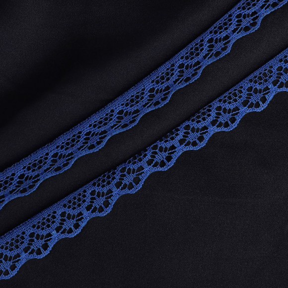 Кружево-трикотаж KRUZHEVO арт.TBY 150-2 шир.12мм цв.13 синий уп.27,4м Кружево-трикотаж KRUZHEVO арт.TBY 150-2 шир.12мм цв.13 синий уп.27,4м