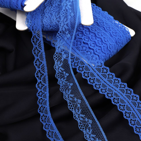 Кружево-трикотаж KRUZHEVO арт.TBY 150-2 шир.12мм цв.13 синий уп.27,4м Кружево-трикотаж KRUZHEVO арт.TBY 150-2 шир.12мм цв.13 синий уп.27,4м