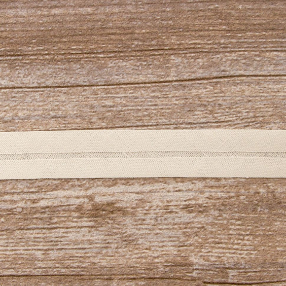 Косая бейка хлопок/лён, 20 мм, 20 м, цвет 27, светло-серый