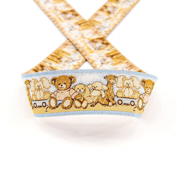 Лента жаккардовая SAFISA, 33 мм, 15 м, цвет 02