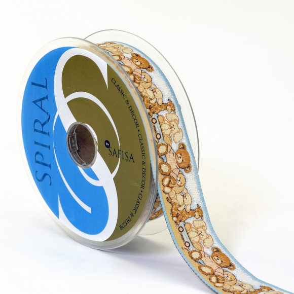 Лента жаккардовая SAFISA, 33 мм, 15 м, цвет 02