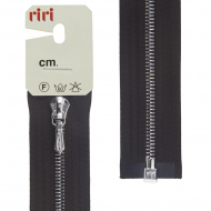 137478_Молния металл, Ni, слайдер Tropf, 4 мм, разъёмная однозамковая, 90 см, цвет 2226, темный шоколад