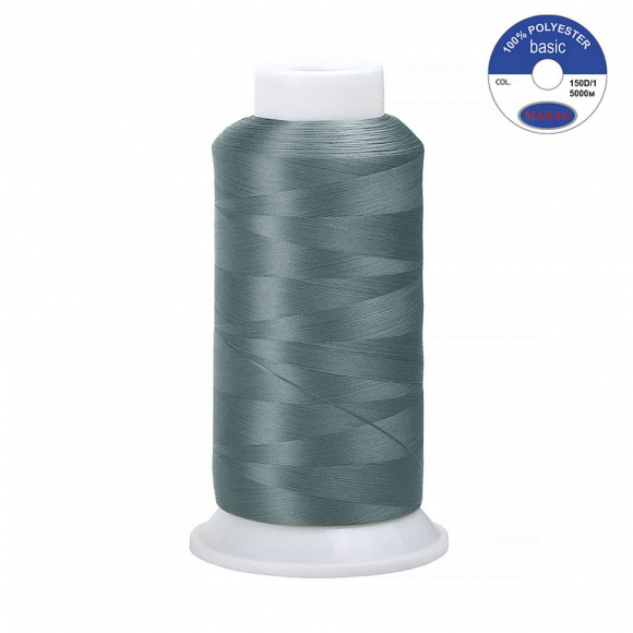Нитки текстурированные некрученые 150D/1 цв.504 серый MAX 5000 м