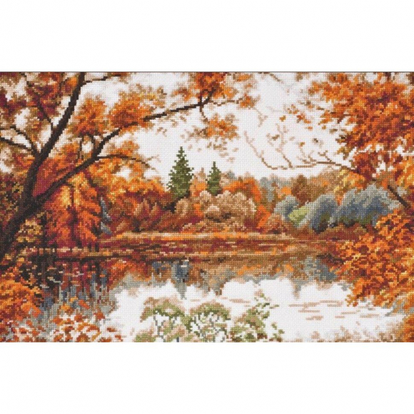 Набор для вышивания ПАЛИТРА арт.08.008 Отражение осени 39х26 см