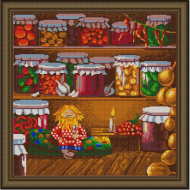 Рисунок на ткани (Бисер) КОНЁК арт. 9731 Домовенок 40х40 см