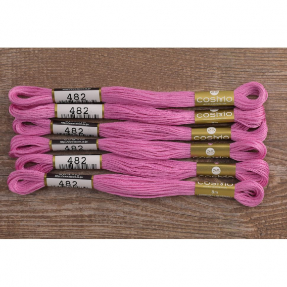 Мулине COSMO однотонный цвет 482